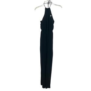 TOBI Maxi Sleeveless Black Halter Dress Size Medium